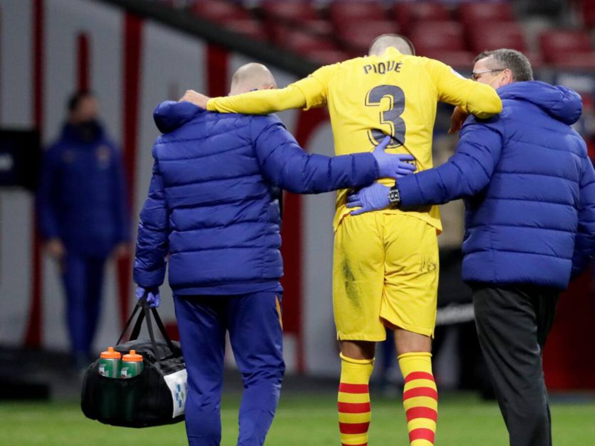 Piqué tiene una lesión parcial del ligamento cruzado anterior