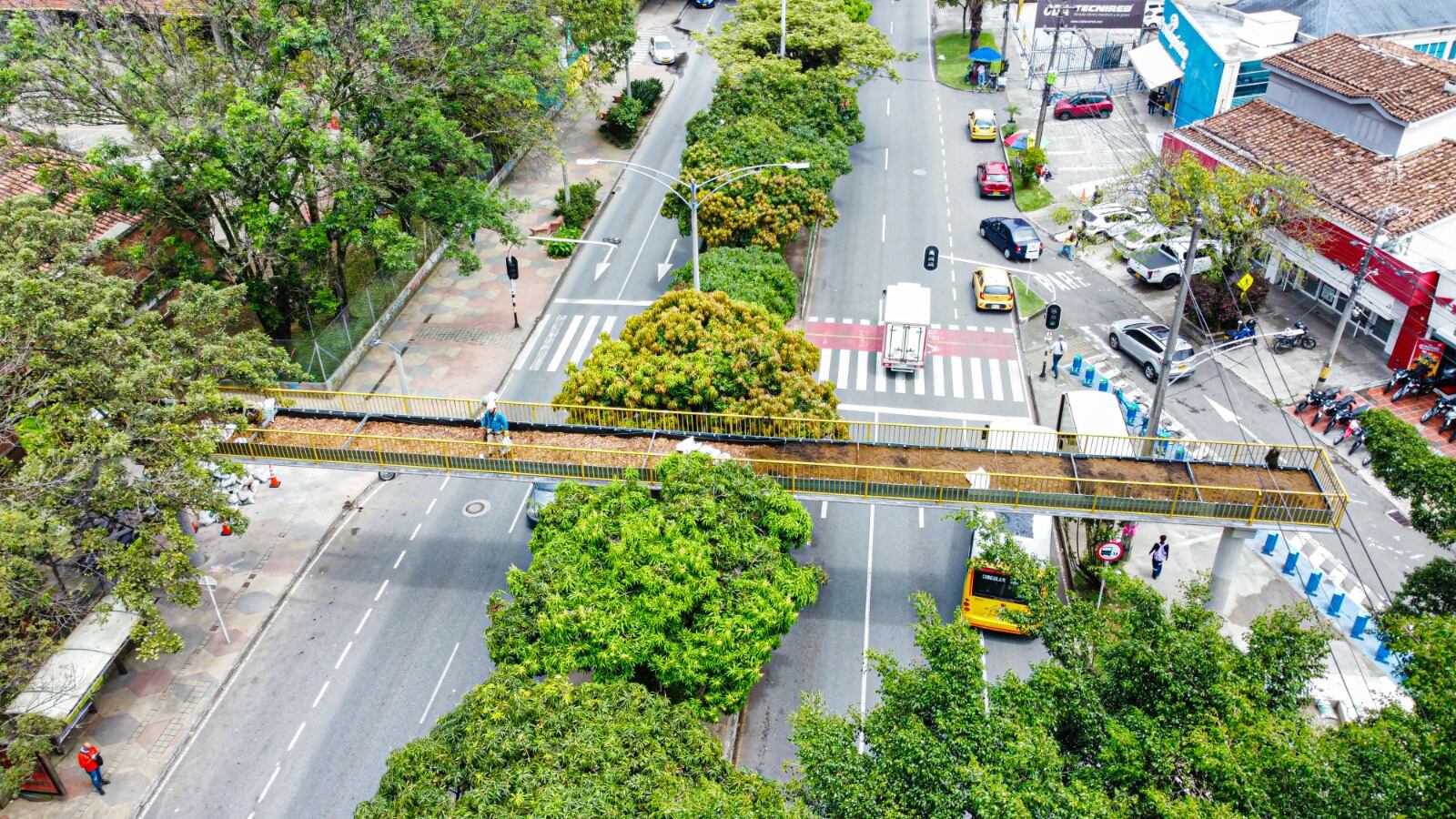 Puentes reciclados en Medellín. Foto: Alcaldía de Medellín.