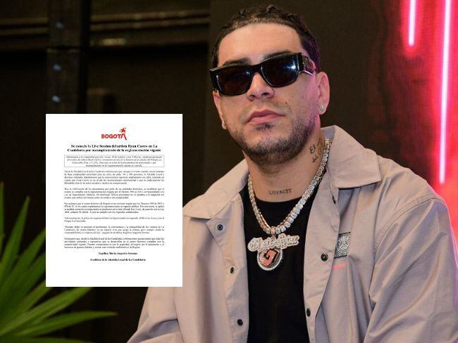 Cancelan concierto gratuito de Ryan Castro en Bogotá por incumplimiento de requisitos. 