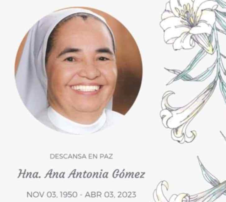 Hna. Ana Gómez. Foto/MML.