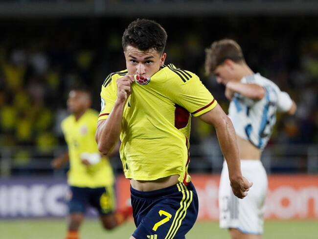 Juan David Fuentes anotó para Colombia frente a Argentina / EFE