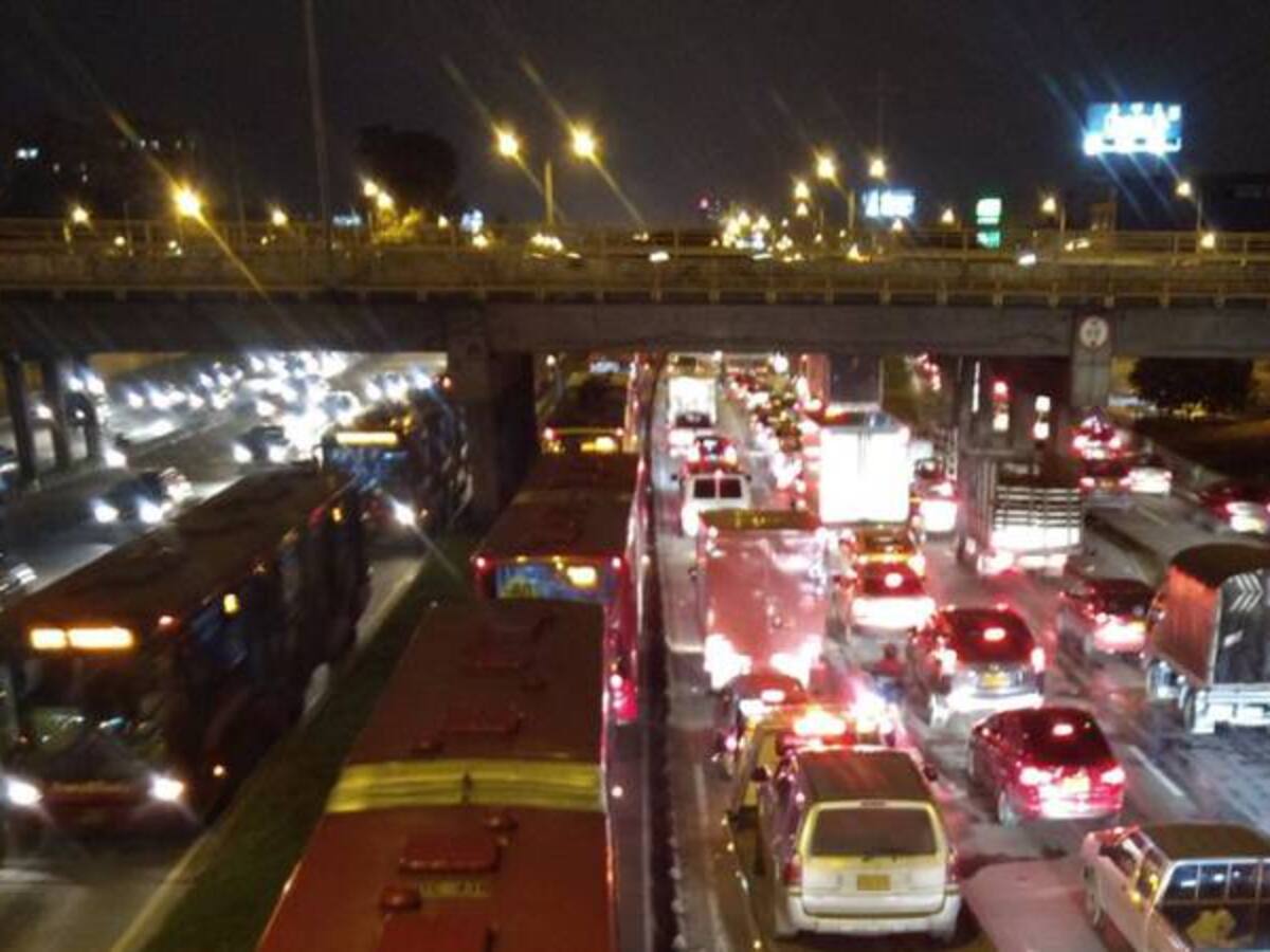 Bloqueos de Transmilenio en la Autopista Norte y la Carrera 7