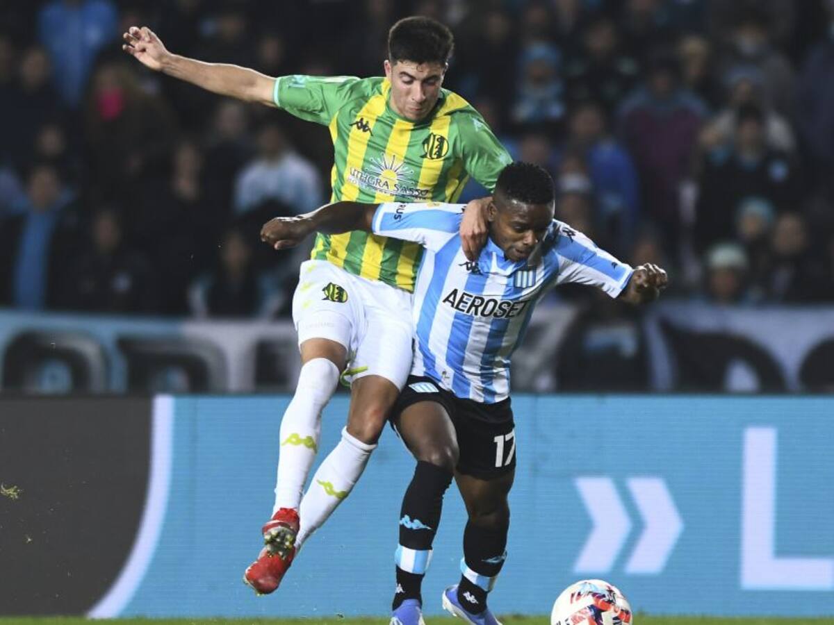 Johan Carbonero debutó con Racing en la goleada sobre Aldosivi