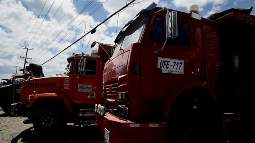“Hay dos tipos de camioneros en Colombia, el camionero tradicional que es el que hace el trabajo de transportar el 85 % de la carga en el país”: Alberto Palma. Foto: Colprensa / DIEGO PINEDA