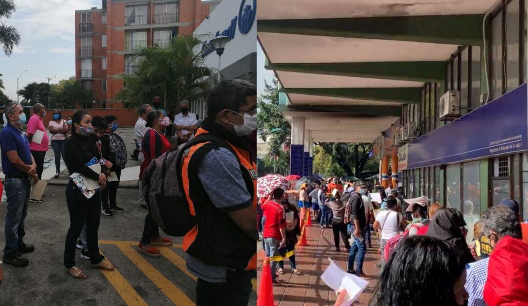 Aglomeraciones en las sedes de la EPS