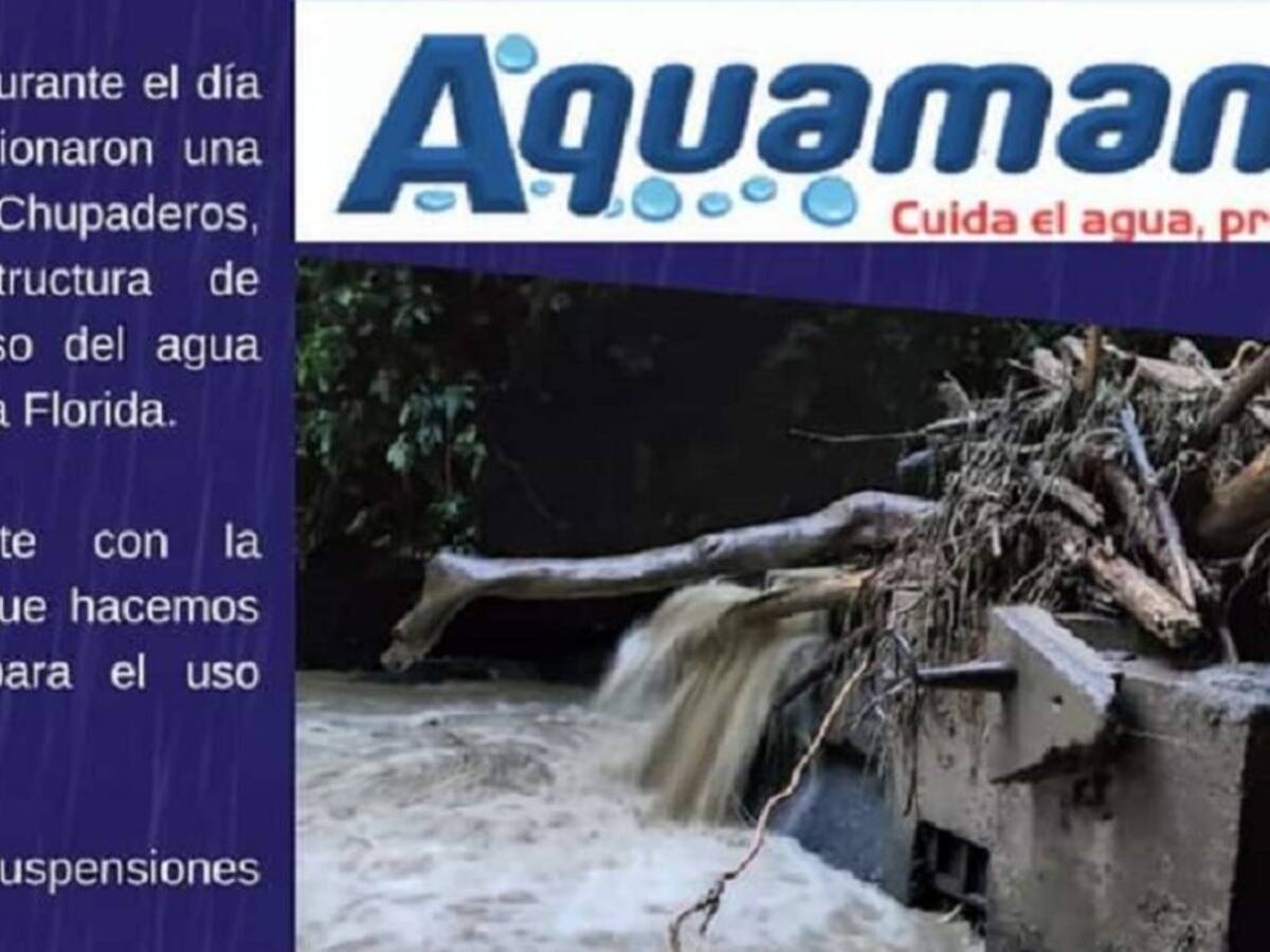 Fuertes lluvias ocasionan daños en el servicio de acueducto de Villamaría