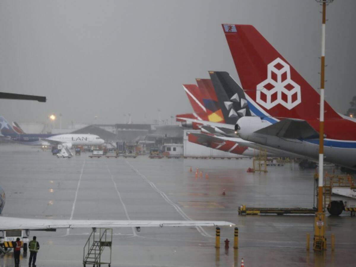 Operación aérea nacional está afectada por lluvias