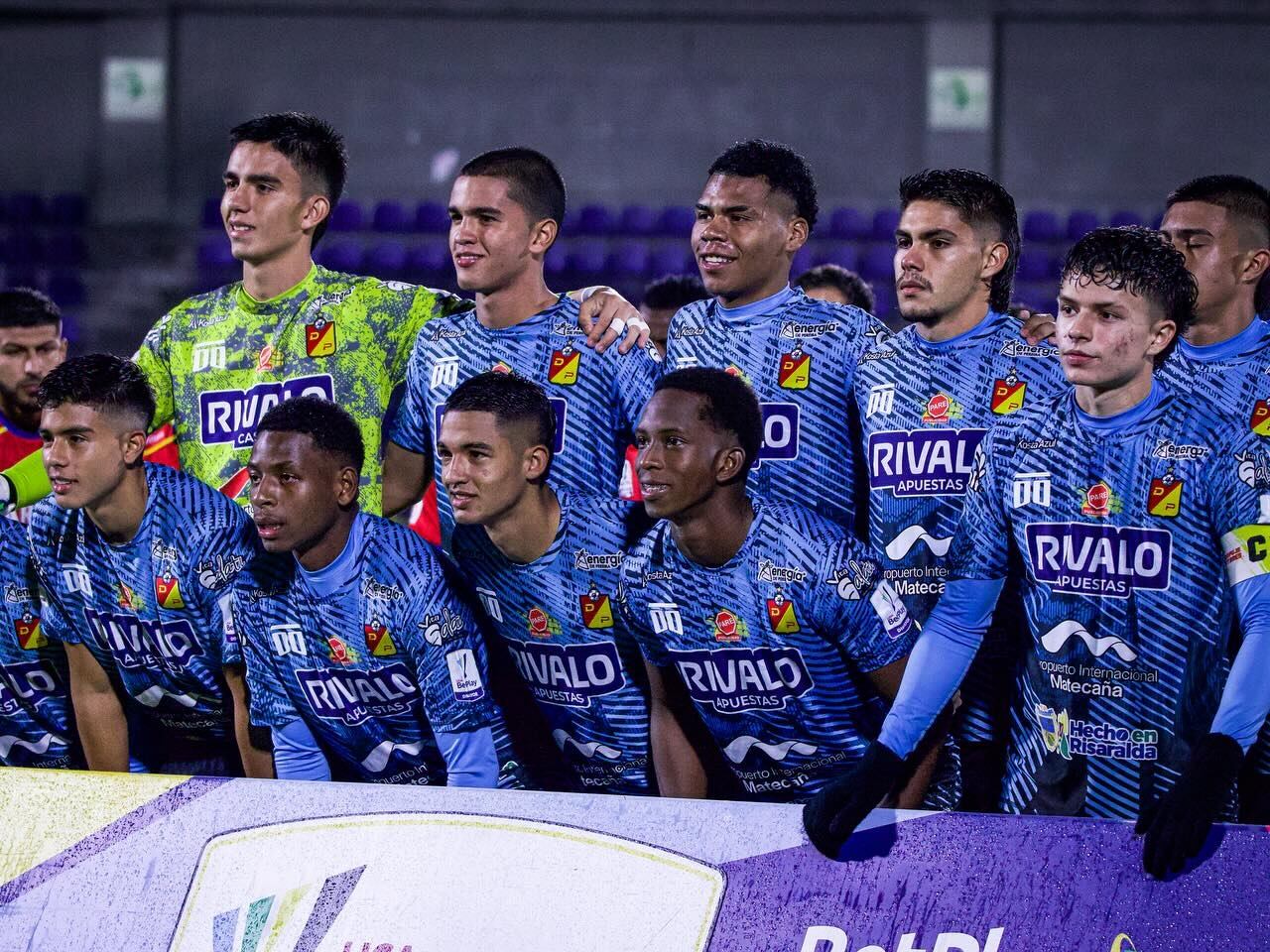 Jugadores Sub-20 de Deportivo Pereira / Oficial de Deportivo Pereira, en Facebook.