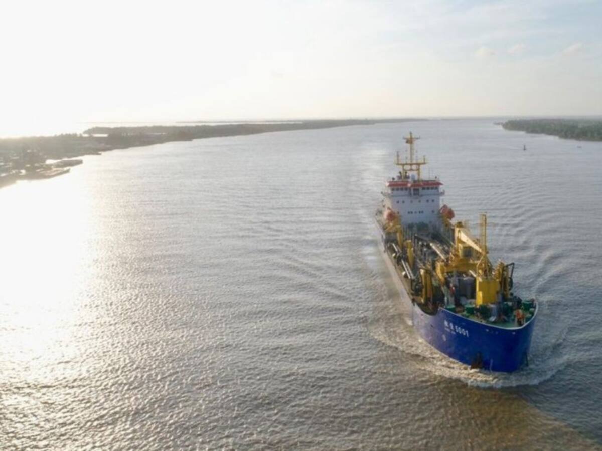 Cayó nuevamente el calado en el canal de acceso al puerto de Barranquilla