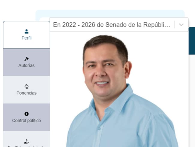 Senador del Partido Conservador Miguel Ángel Barreto Castillo, mencionado en el caso de corrupción de las &quot;Marionetas 2&quot;