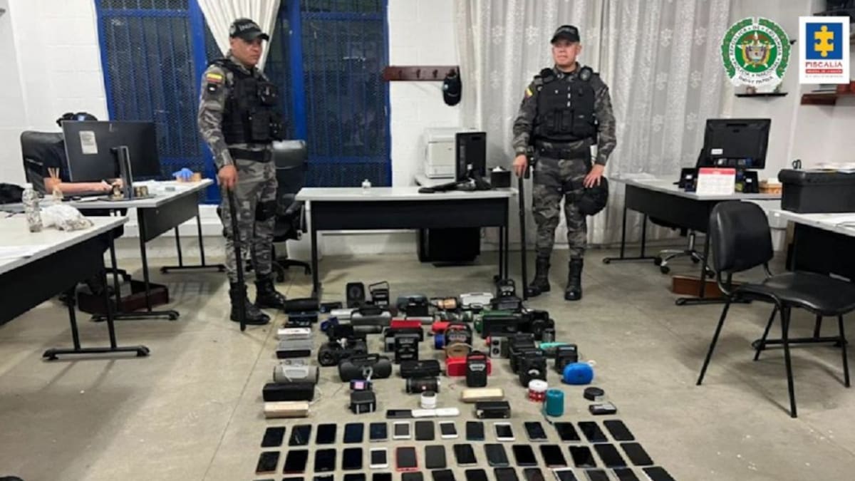 Más de 50 celulares fueron incautados en cárcel de Pedregal de Medellín