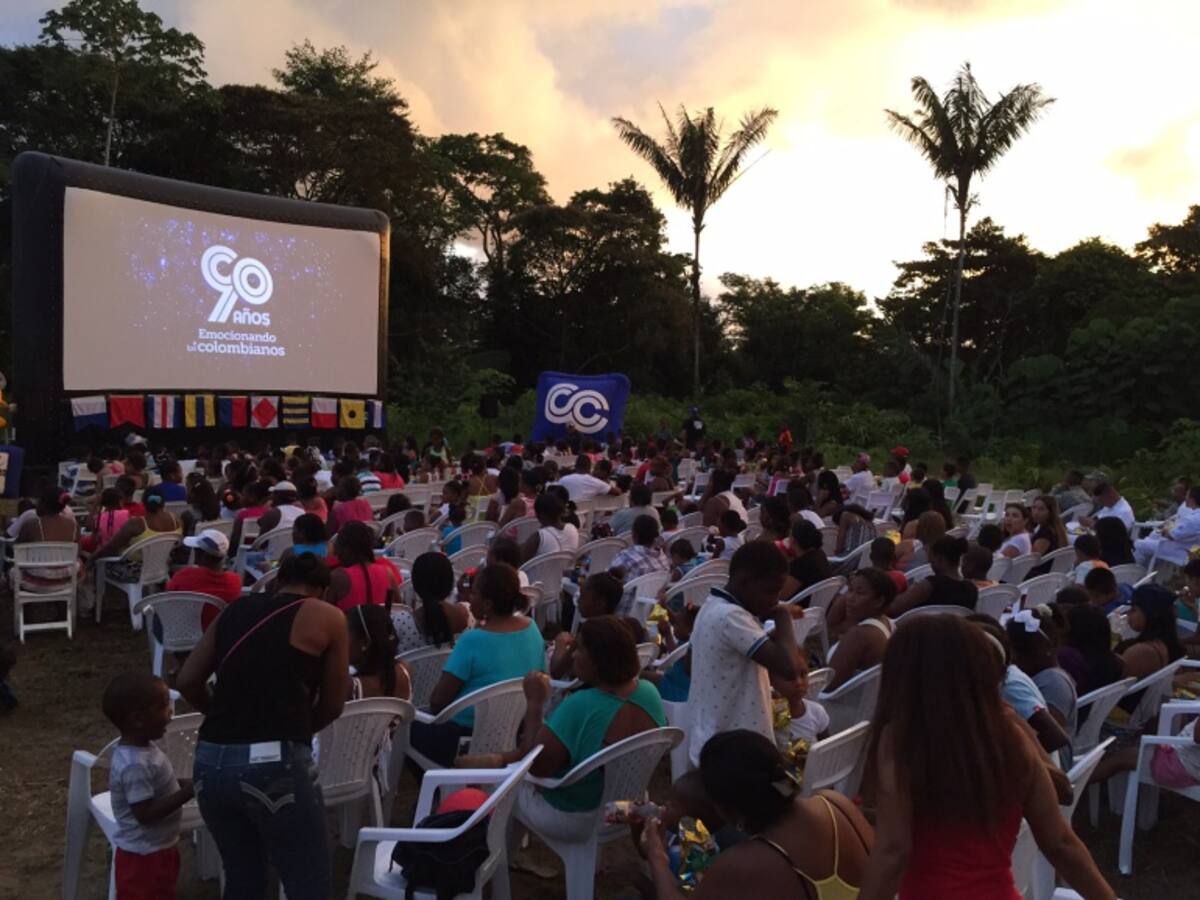El cine llegó a Juanchaco