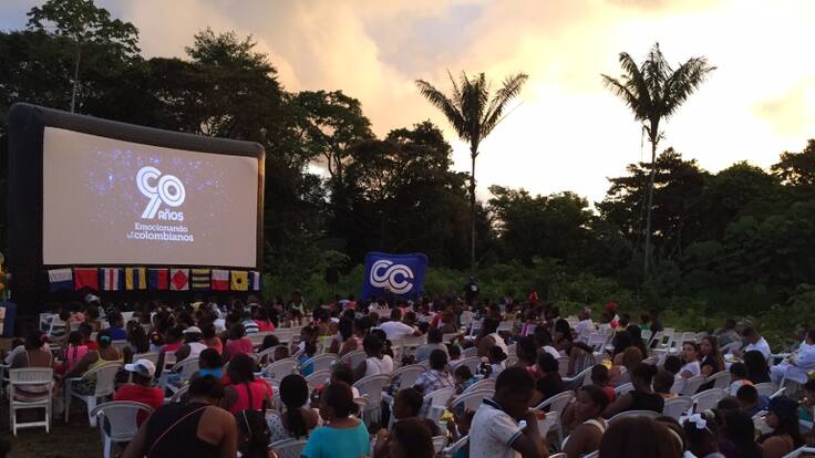 El cine llegó a Juanchaco