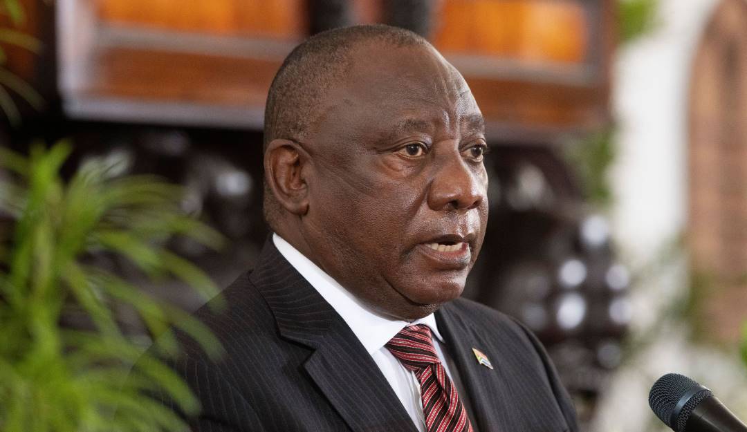 El presidente de Sudáfrica, Cyril Ramaphosa.    Foto: Getty 