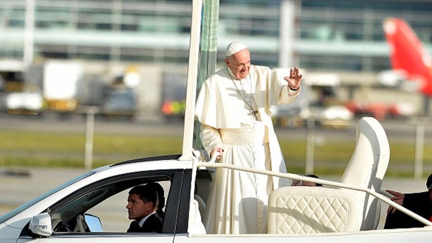 Papamóvil en Colombia.. Foto: Getty Images