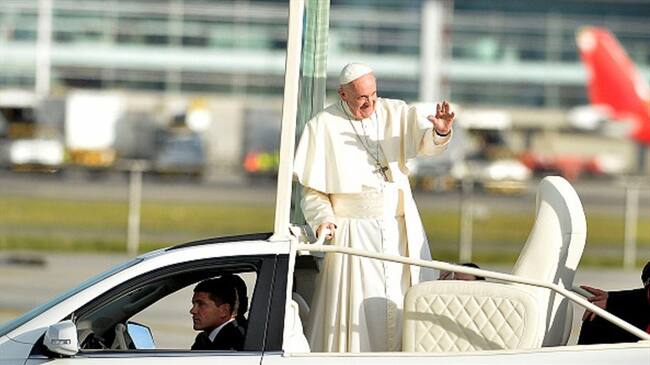 Papamóvil en Colombia.. Foto: Getty Images