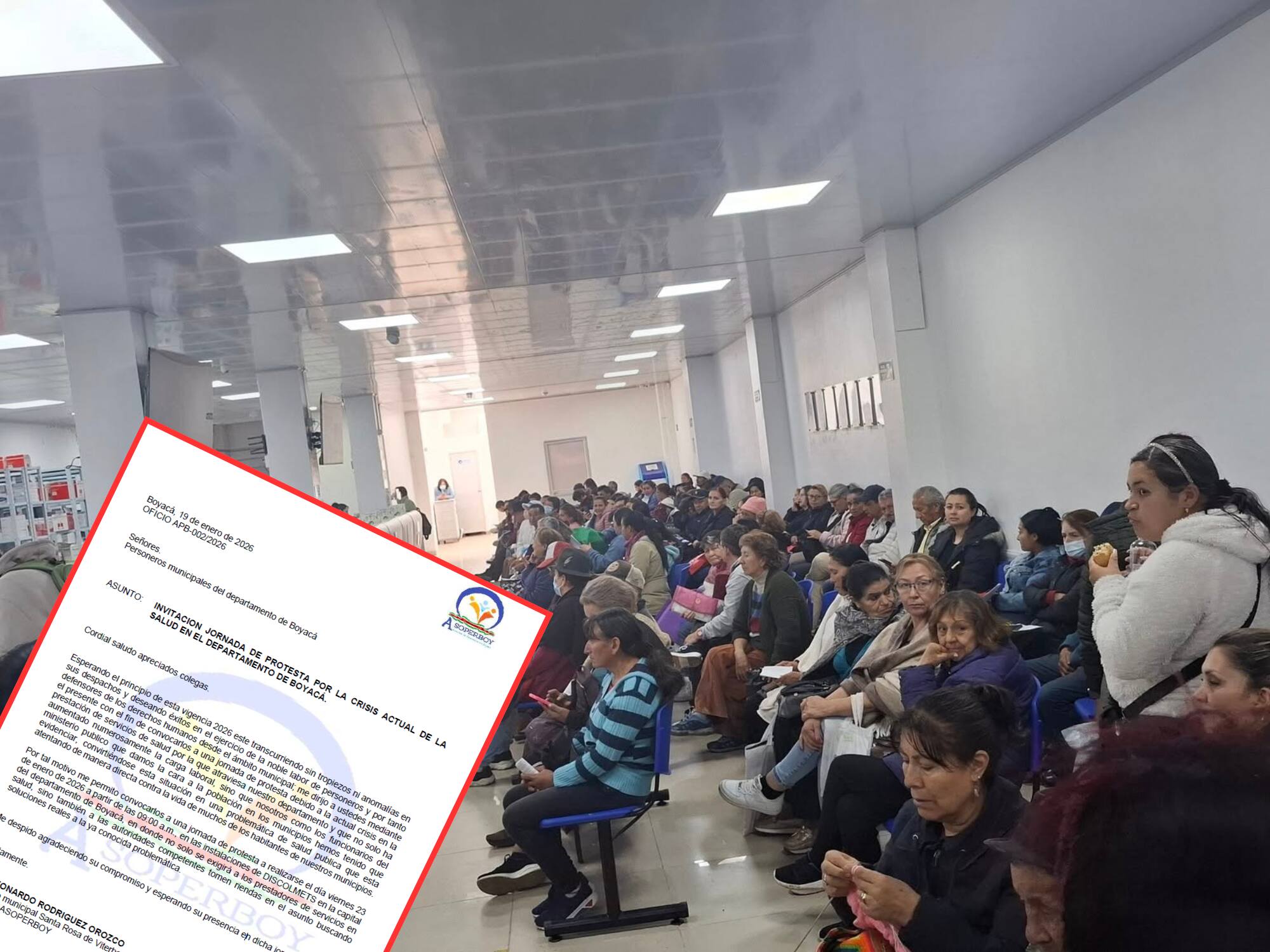 Personeros de Boyacá convocan protestas este viernes contra la crisis de la salud.