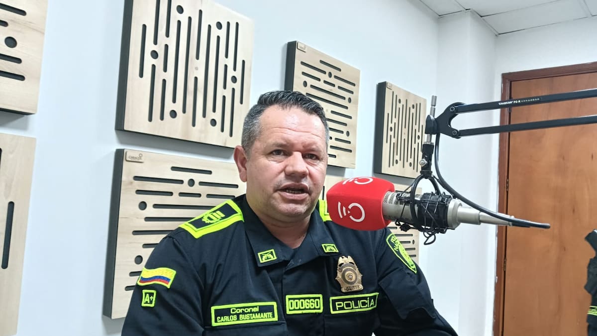 Coronel Carlos Mario Bustamante, comandante Policía, Quiindío