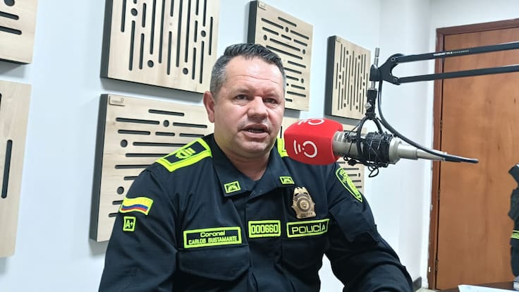 Coronel Carlos Mario Bustamante, comandante Policía, Quiindío