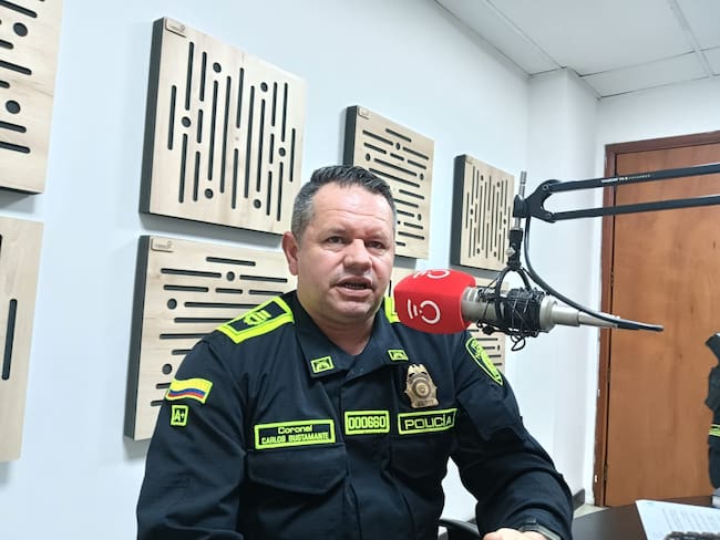 Coronel Carlos Mario Bustamante, comandante Policía, Quiindío