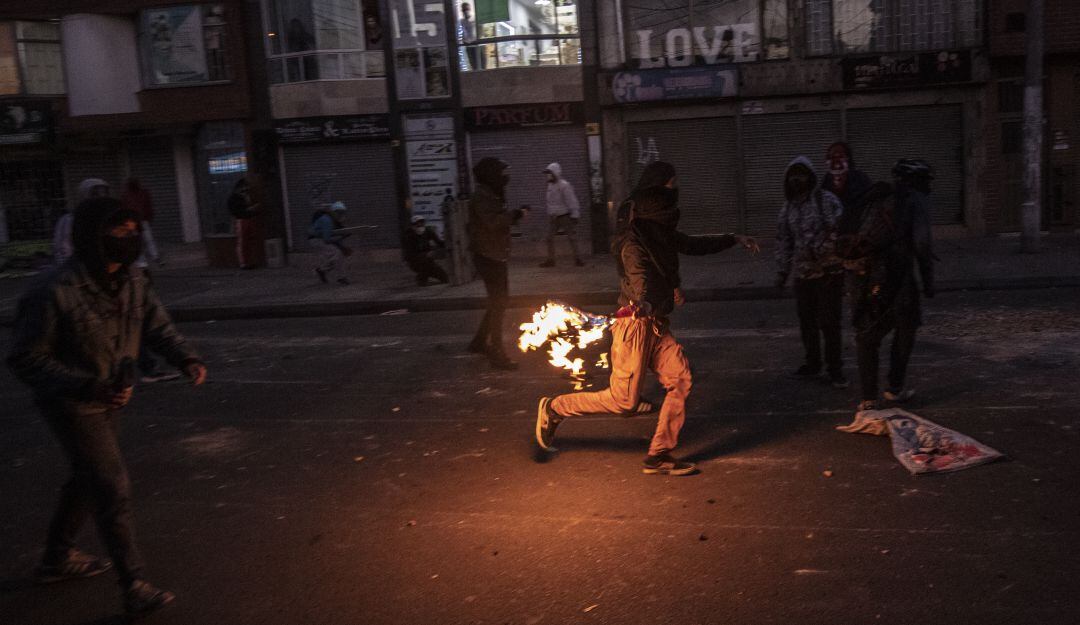 Disturbios en Bogotá