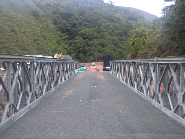 Puente metálico en El Tarrita, Abrego.