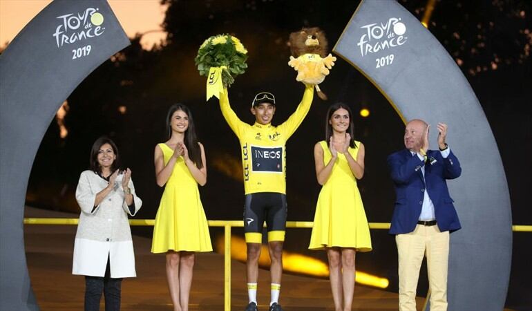 Egan Bernal es el primer latinoamericano en ganar un Tour de Francia. Foto: Getty Images
