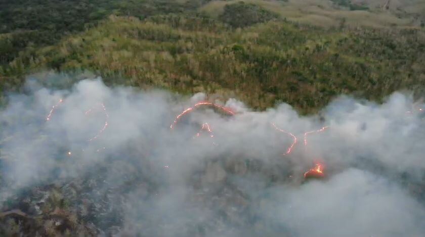 La UNGRD confirma que el incendio forestal de San Onofre ha consumido 1200 hectáreas de bosque