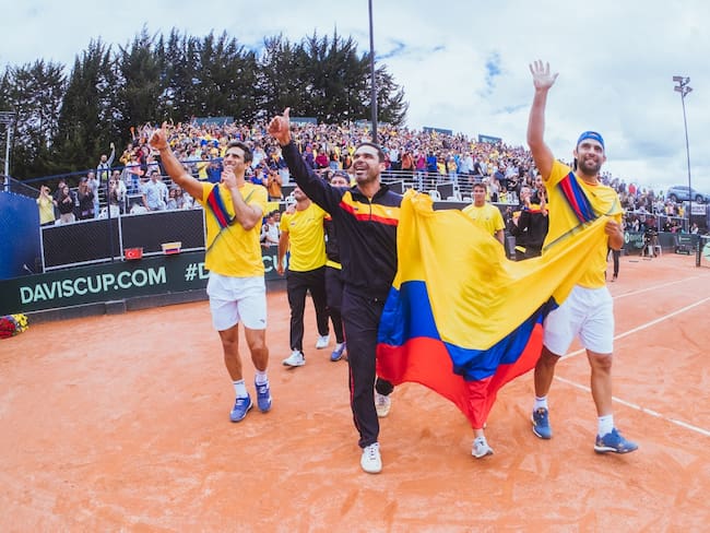El equipo de Colombia en la Copa Davis / Federación Colombiana de Tenis.