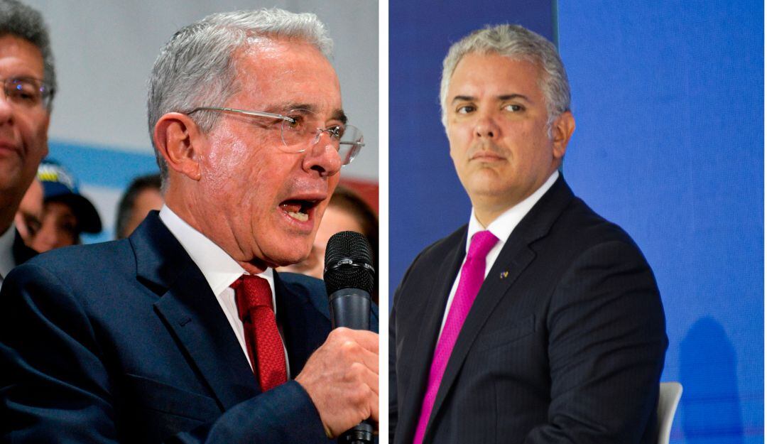 Álvaro Uribe e Iván Duque