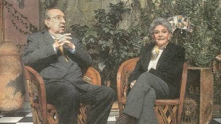 Pacheco y Gloria Valencia de Castaño, los ‘papás’ de la TV colombiana
