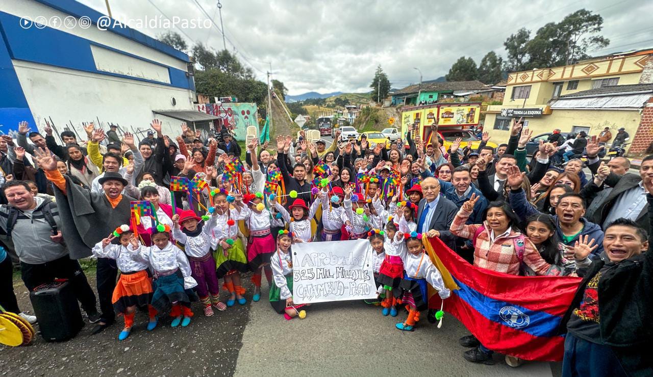 Comunidad y autoridades locales celebraron la asignación de recursos para doble calzada Pasto-Catambuco