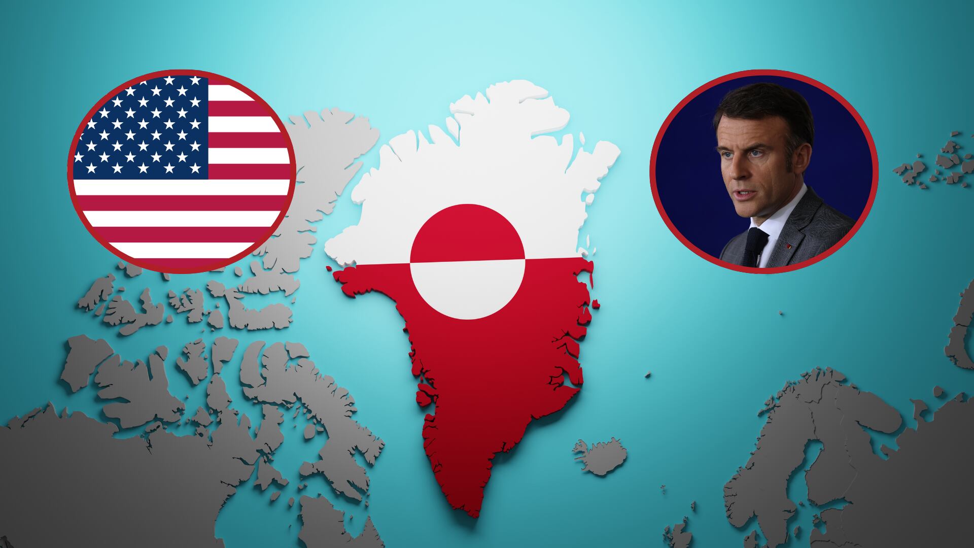 Emmanuel Macron. Foto: Sean Gallup/Getty ImagesEstados Unidos. Groenlandia. Fotos: Getty Images.