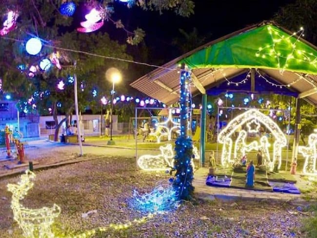 Alumbrado navideño en Cartagena