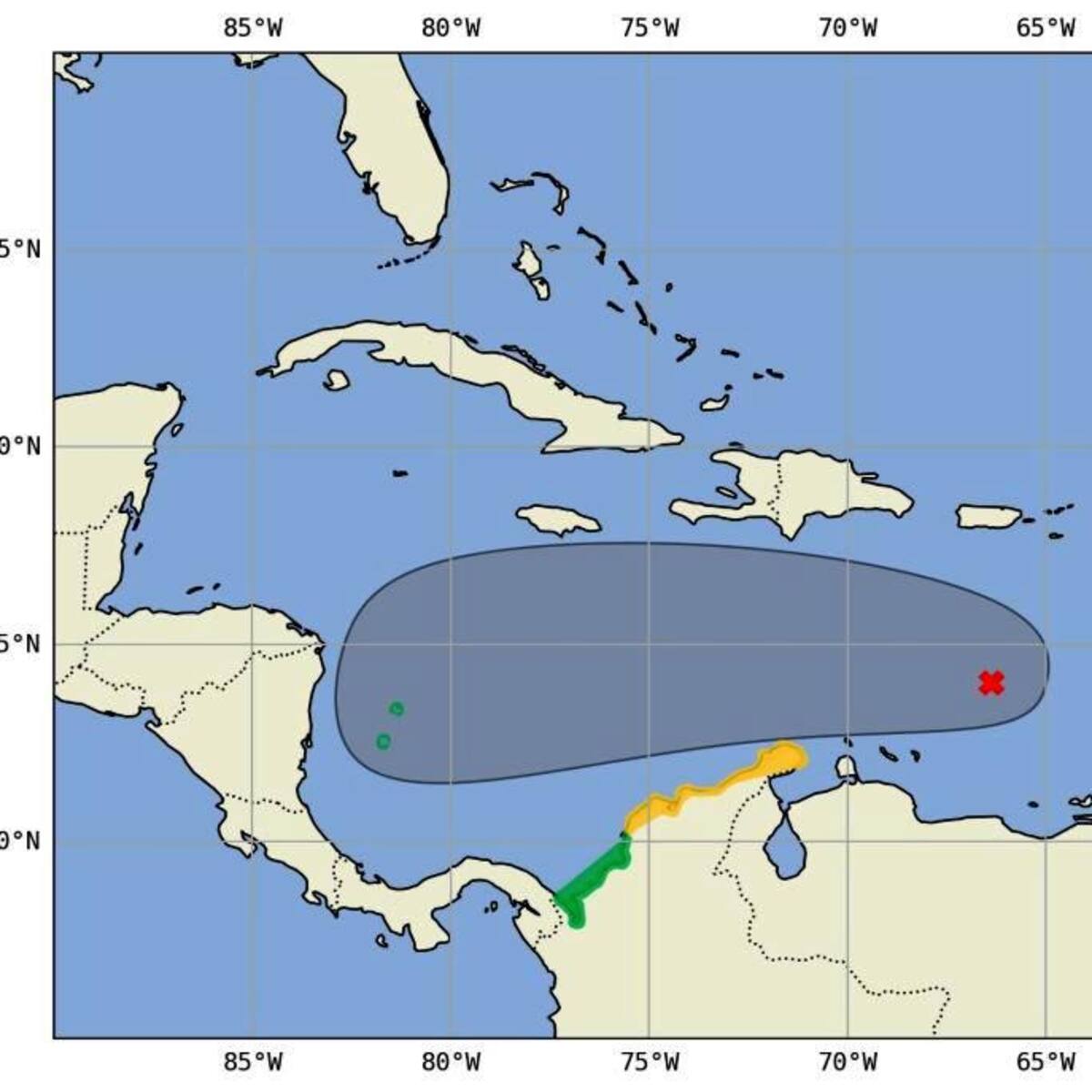 Onda tropical (AL98) con probabilidad de formación ciclónica