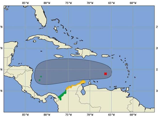 Onda tropical (AL98) con probabilidad de formación ciclónica