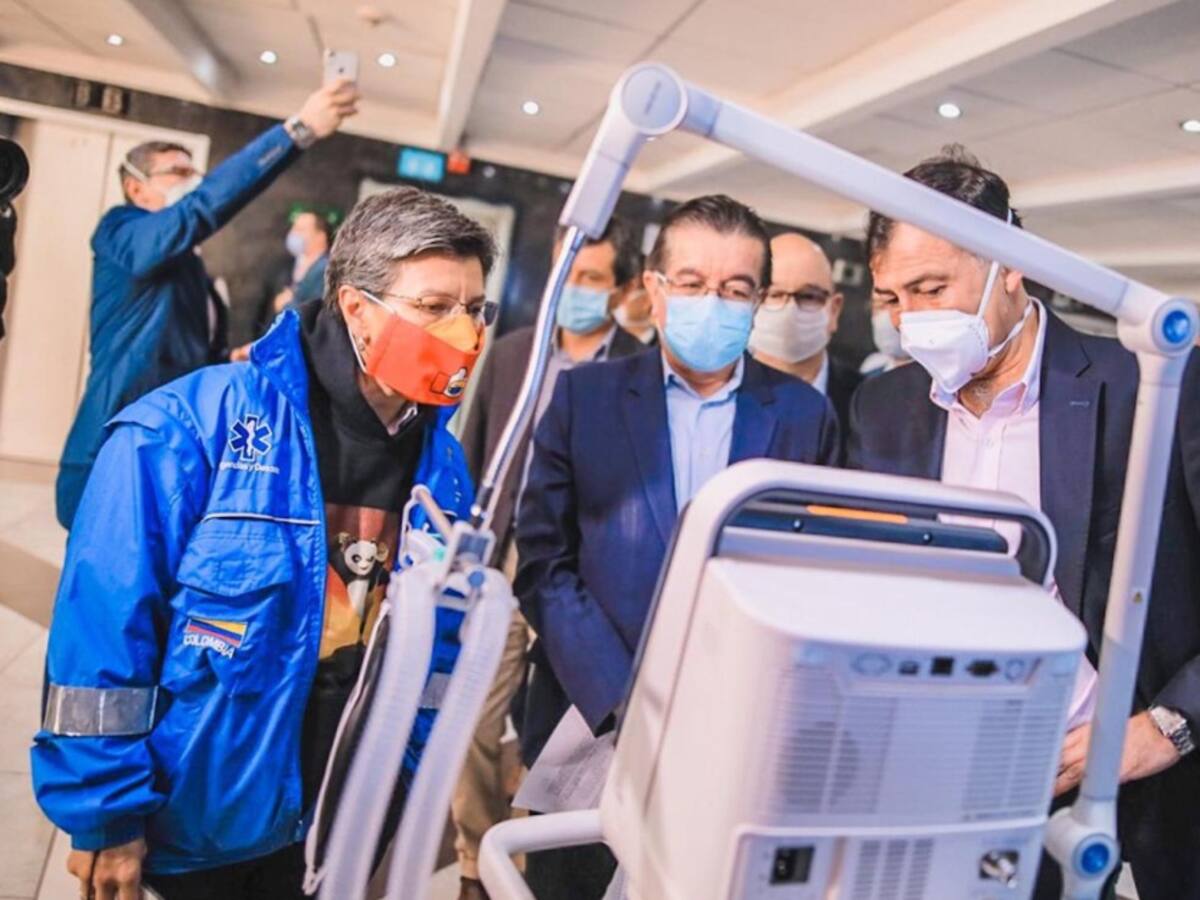 Gobierno entrega 130 ventiladores mecánicos a Bogotá