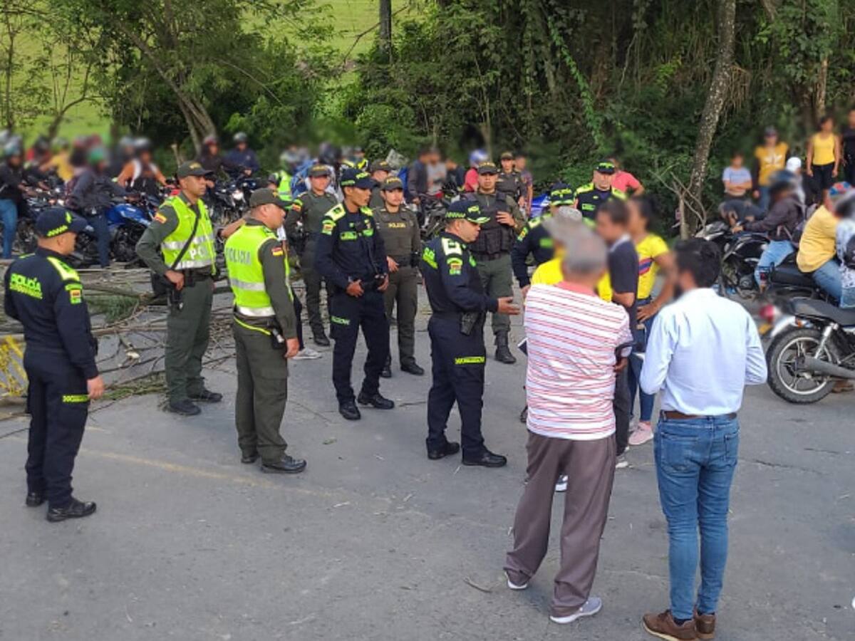 Instalaron mesas de diálogo en Supía donde se logró levantar la manifestación