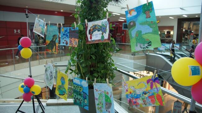 La imagen ganadora fue diseñada por Gabriela Fuentes, 8 años, estudiantes del Centro Educativo Integral Moderno.