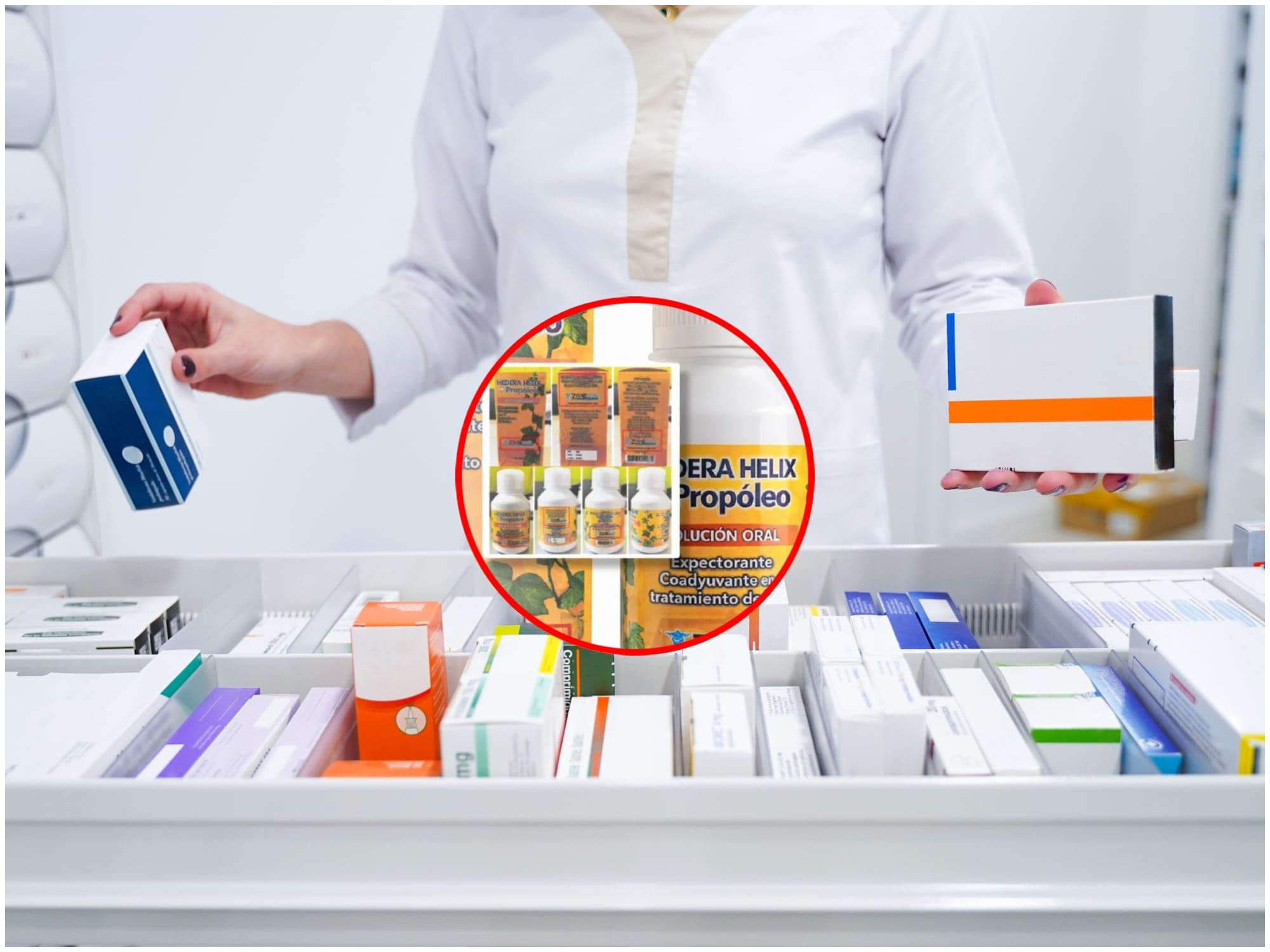 Invima alertó y prohibió jarabe comercializado con registro sanitario suplantado en Medellín. Foto: Getty Images/ Invima.