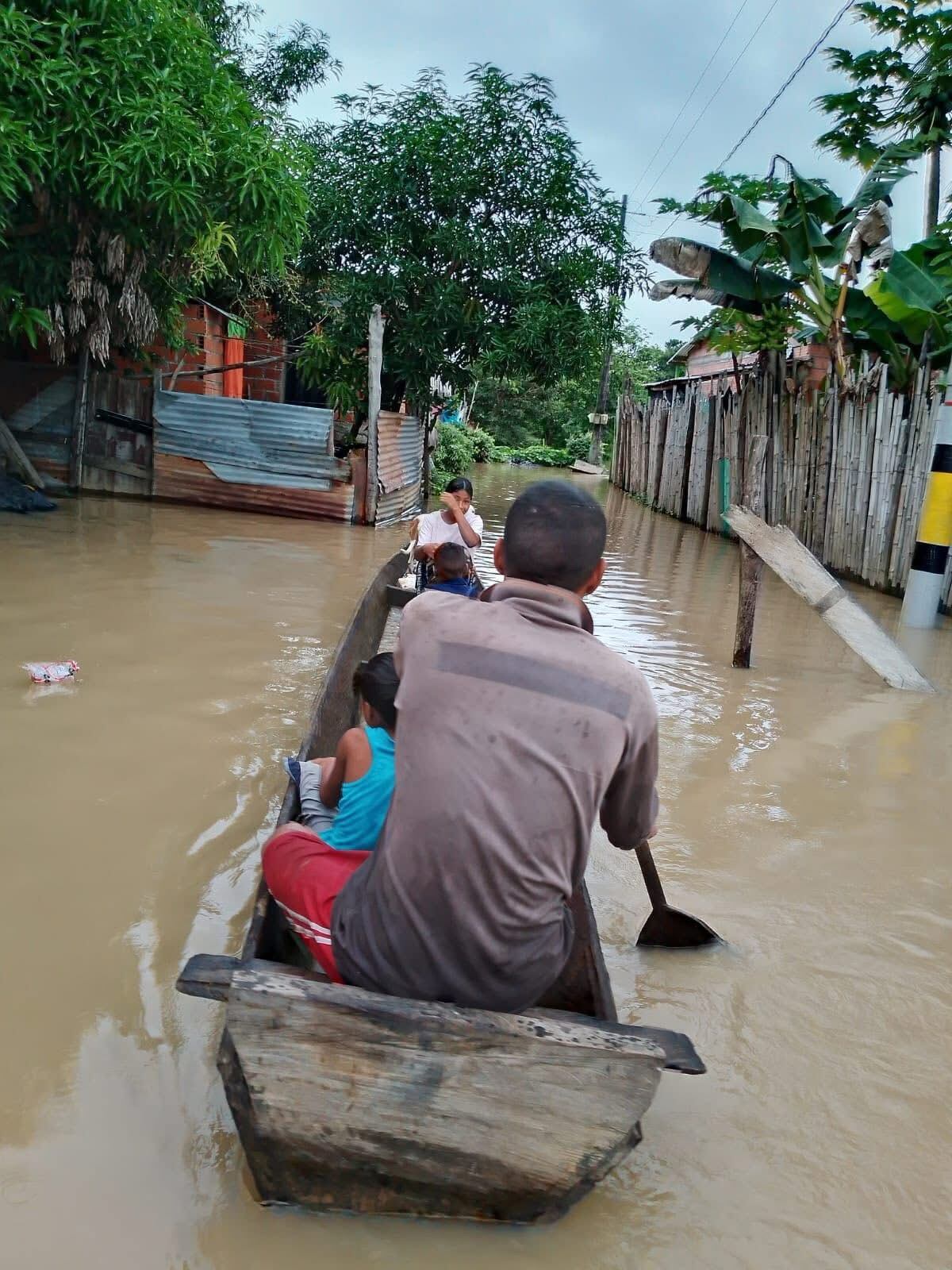 Inundaciones en Antioquia. Foto: Cortesía.