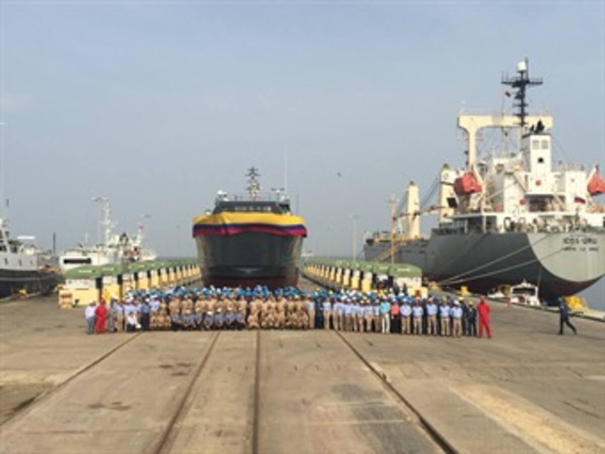 Armada Nacional recibió segundo buque de desembarco anfibio de Cotecmar