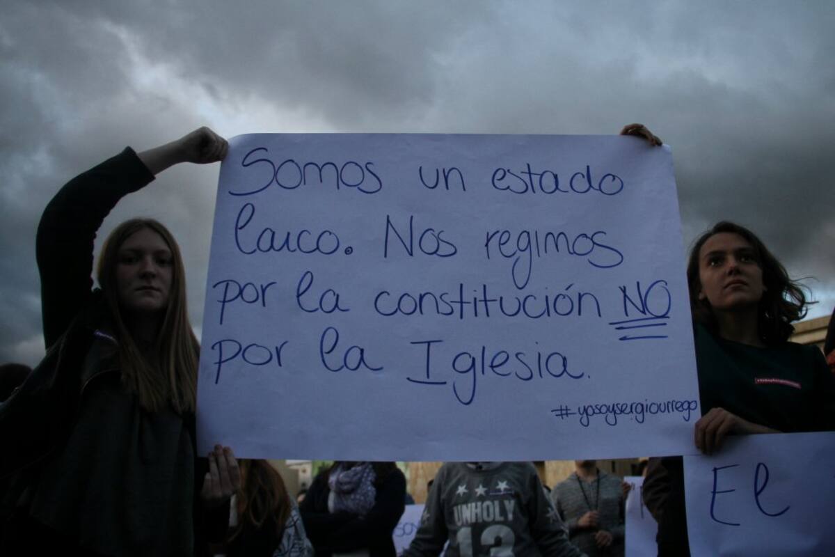 Una de las organizadoras del evento fue Alba Reyes, madre de Sergio Urrego, quien se suicidó por bullying de género en su colegio.
