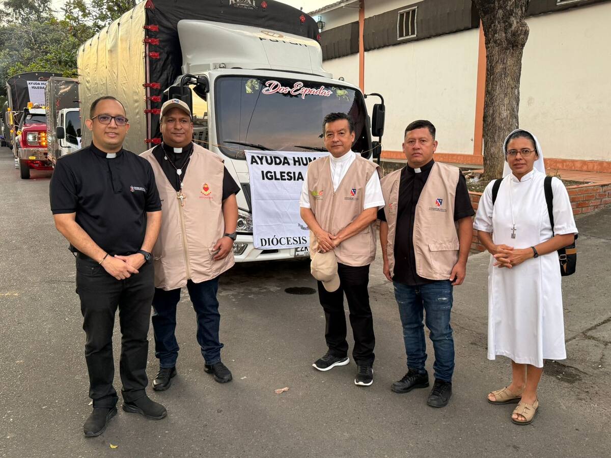 Iglesia católica continúa con la entrega de ayudas humanitarias a desplazados del Catatumbo