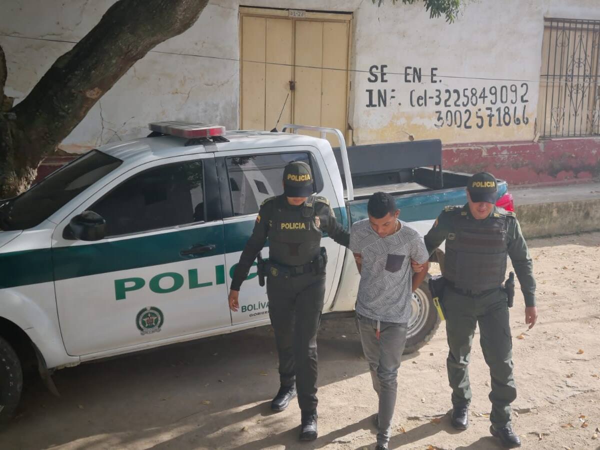 Hombre fue capturado por agredir a exmujer con un cuchillo en San Jacinto, Bolívar