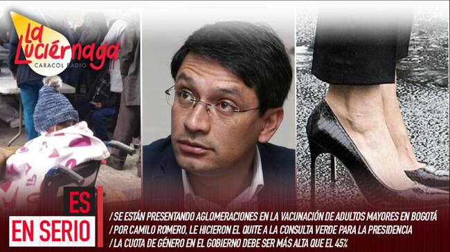 Se presentaron aglomeraciones en vacunación de adultos mayores en Bogotá