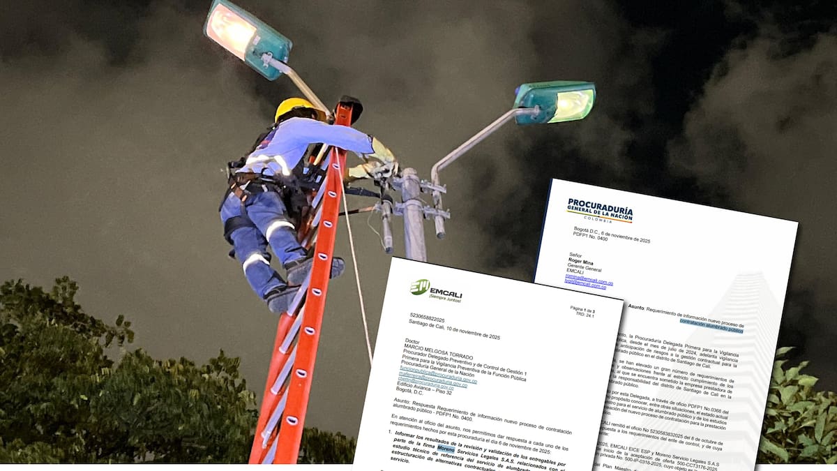 Procuraduría exhorta a EMCALI a reiniciar proceso para alianza de alumbrado público en Cali