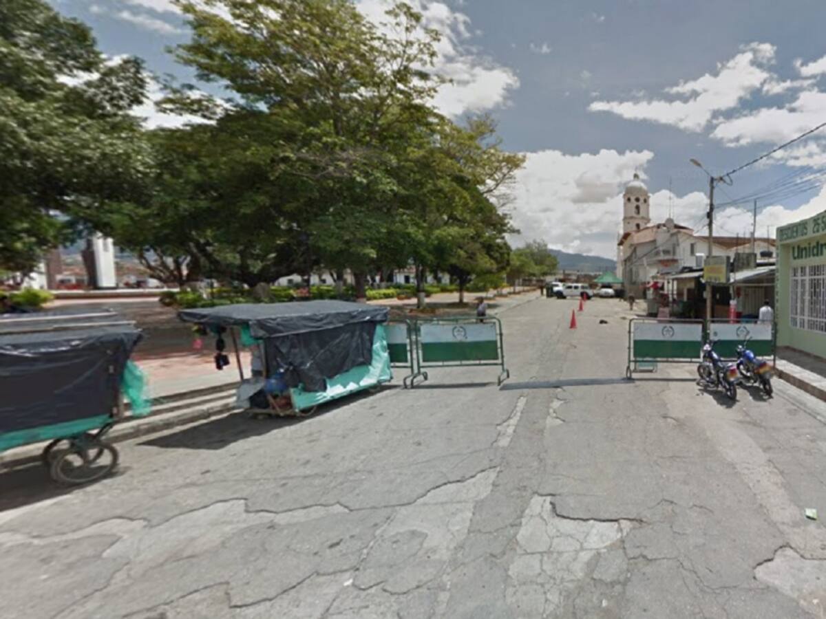 Hostigada Policía en el municipio de Abrego en Norte de Santander