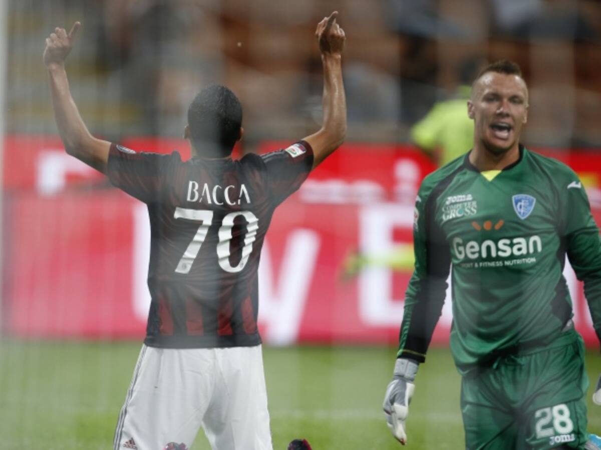 Bacca goleador: el delantero de la Selección anota su primer gol en el Calcio
