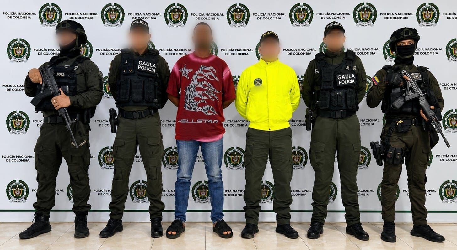 Capturan a alias ‘Amaranto’, señalado de coordinar ataques armados contra la Fuerza Pública en Córdoba. Foto: Policía Nacional.